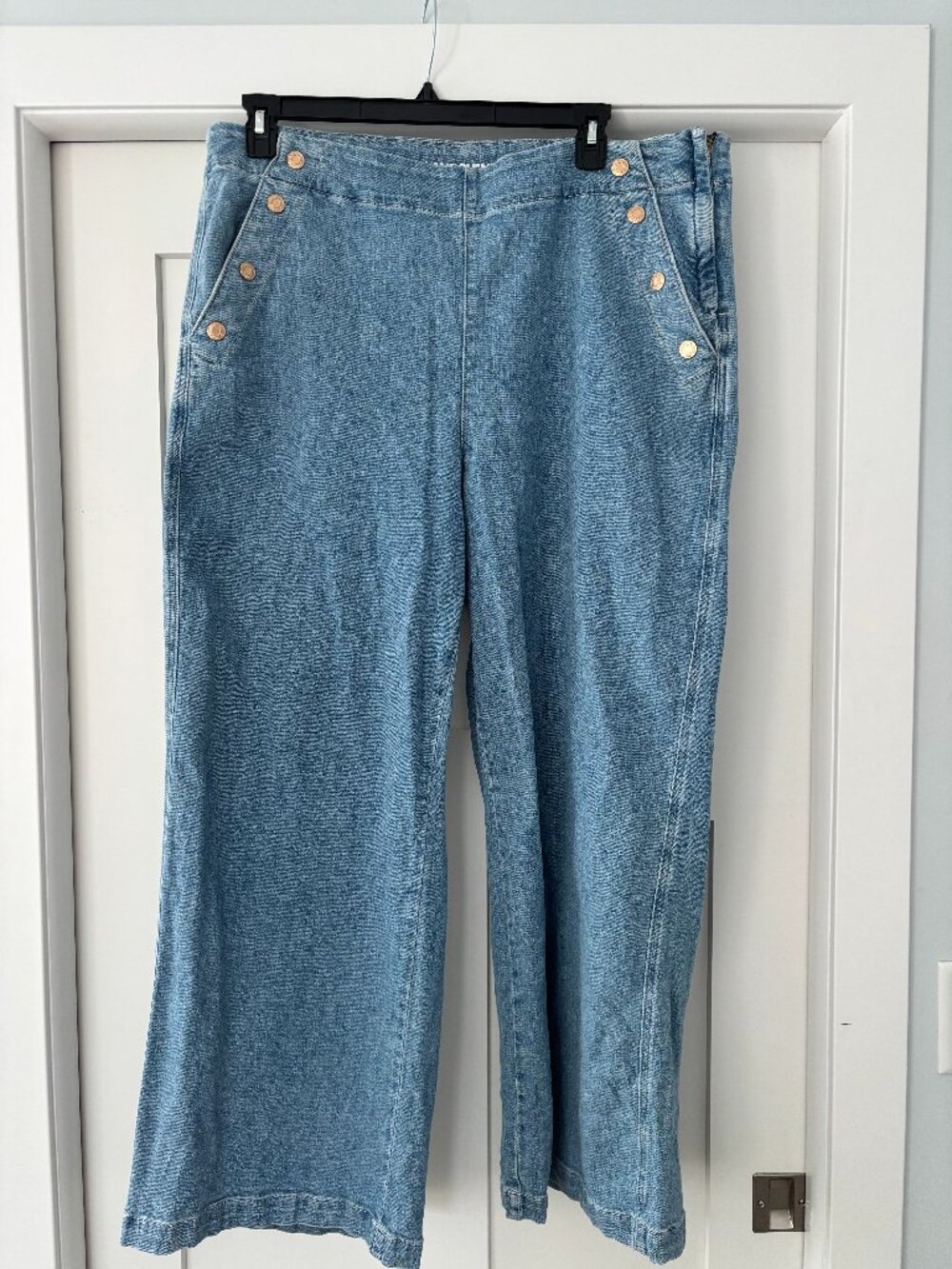 Lands End Sailor Style wide leg jean, 20W